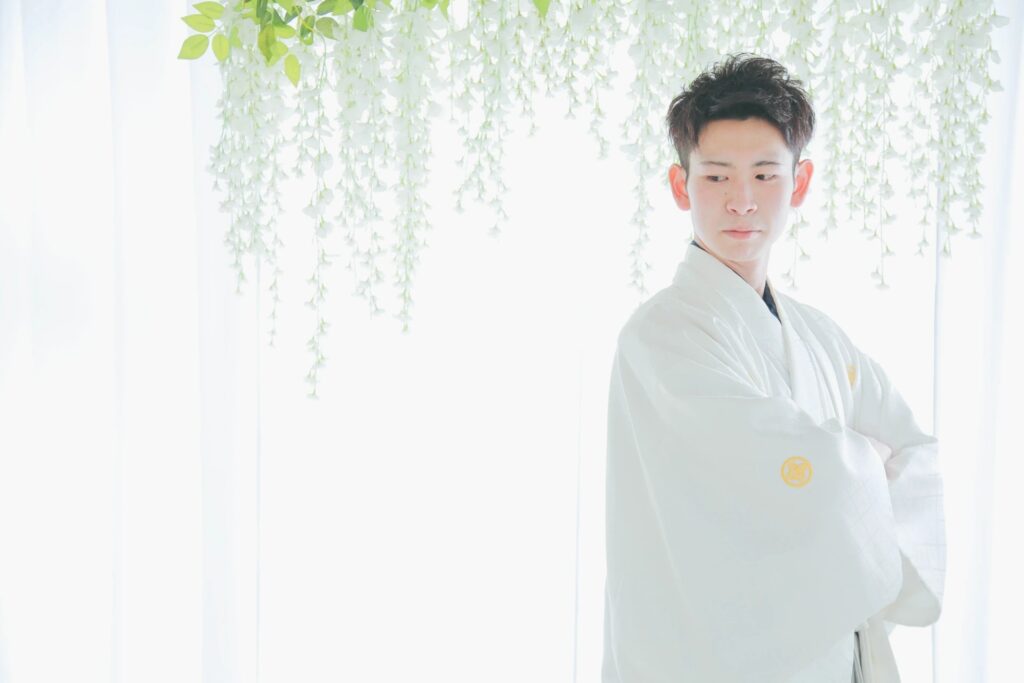男性紋付袴・成人式の写真撮影｜広島市の写真スタジオ「笑顔創造写真館ニコ」